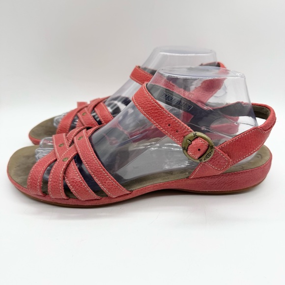 Keen City of Palms Strappy Leather Outdoor Comfort Sandal Red Size 9.5 Gorpcore - Picture 7 of 12